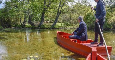 Karacabey Mayor Ali Özkan visits Karacabey Floodplain, Bursam, Türkiye, May 17, 2023. (IHA Photo)