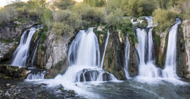 A general view of Muradiye Waterfall, Van, eastern Türkiye, May 17, 2023. (AA Photo)