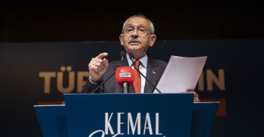 Kemal Kılıçdaroğlu speaks at the news conference, in the capital Ankara, Türkiye, May 18, 2023. (AA Photo) 