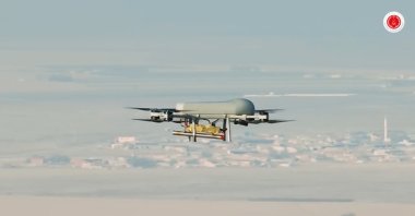 In this screengrab obtained from a video by Roketsan, the Mete missle system is seen at an undisclosed location. (Photo Courtesy of Roketsan)