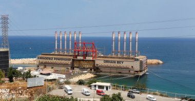 Karadeniz Powership Orhan Bey, an electricity-generating ship from Türkiye, docks at the port of Jiyeh, south of Beirut, Lebanon, Aug. 10, 2017. (Reuters Photo)