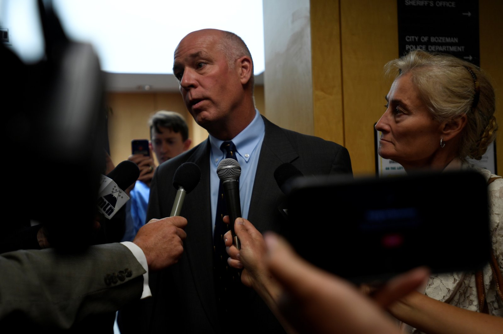 Montana Republican congressman-elect Greg Gianforte appears in court to face a charge of misdemeanor assault after he was accused of attacking a reporter on the eve of his election, in Bozeman, Montana, U.S., June 12, 2017. (Reuters File Photo)