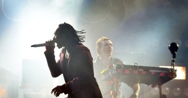 The Prodigy performs during the Pinkpop Festival, Landgraaf, Holland, May 30, 2010. (Getty Images Photo)