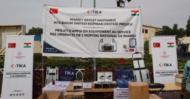 Distribution ceremony of TIKA's medical support held at Niamey State Hospital, Niger, May 22, 2023. (Photo courtesy of TIKA)