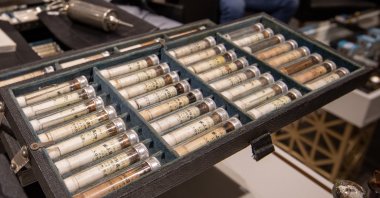 The authentic scents specific to the Ottoman Empire, as well as the Arab and Islamic world, are exhibited in Istanbul&#039;s Grand Bazaar, Perfume Museum, Istanbul, Türkiye, May 10, 2023. (AA Photo)