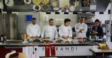 Turkish cuisine was introduced at Ferrandi, the prestigious French gastronomy and hotel management school in Paris, France, May 23, 2023. (AA Photo)