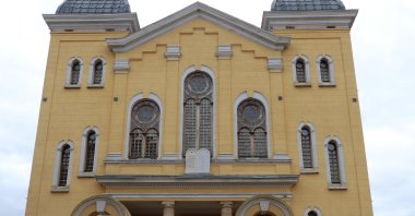 In Edirne, which served as the capital of the Ottoman Empire for nearly 100 years, the General Directorate of Foundations has completed the restoration of 73 foundation works including the Grand Synagogue, Edirne, Türkiye, May 10, 2023. (AA Photo)