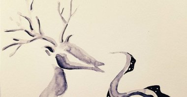 A drawing by Öze Yavuz, writer of "Mexican Creation Myths." (Photo courtesy of Öze Yavuz)