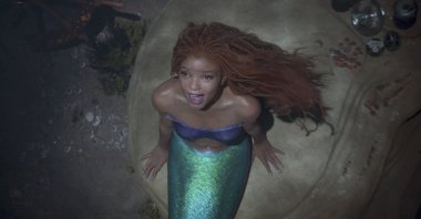 Halle Bailey as Ariel, in a scene from the film &quot;The Little Mermaid.&quot; (AP Photo)