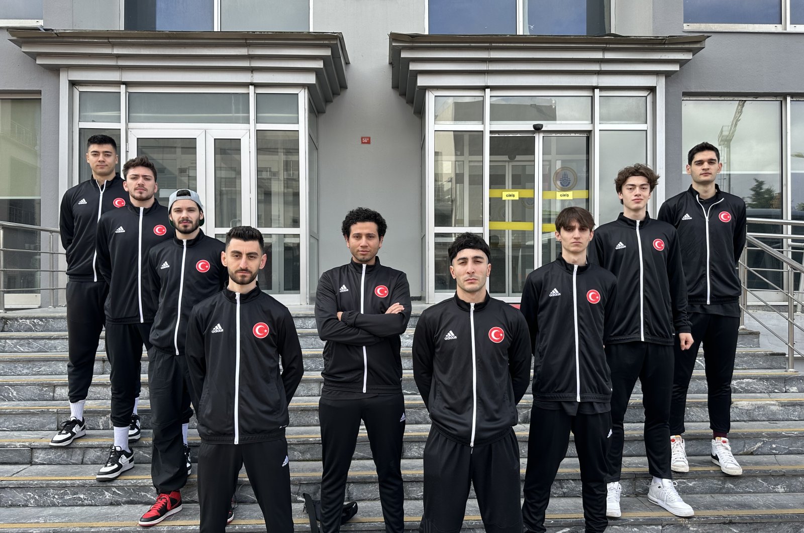 Turkish taekwondo team poses for a photo ahead of their trip to Azerbaijan, Istanbul, Türkiye, May 24, 2023. (AA Photo)