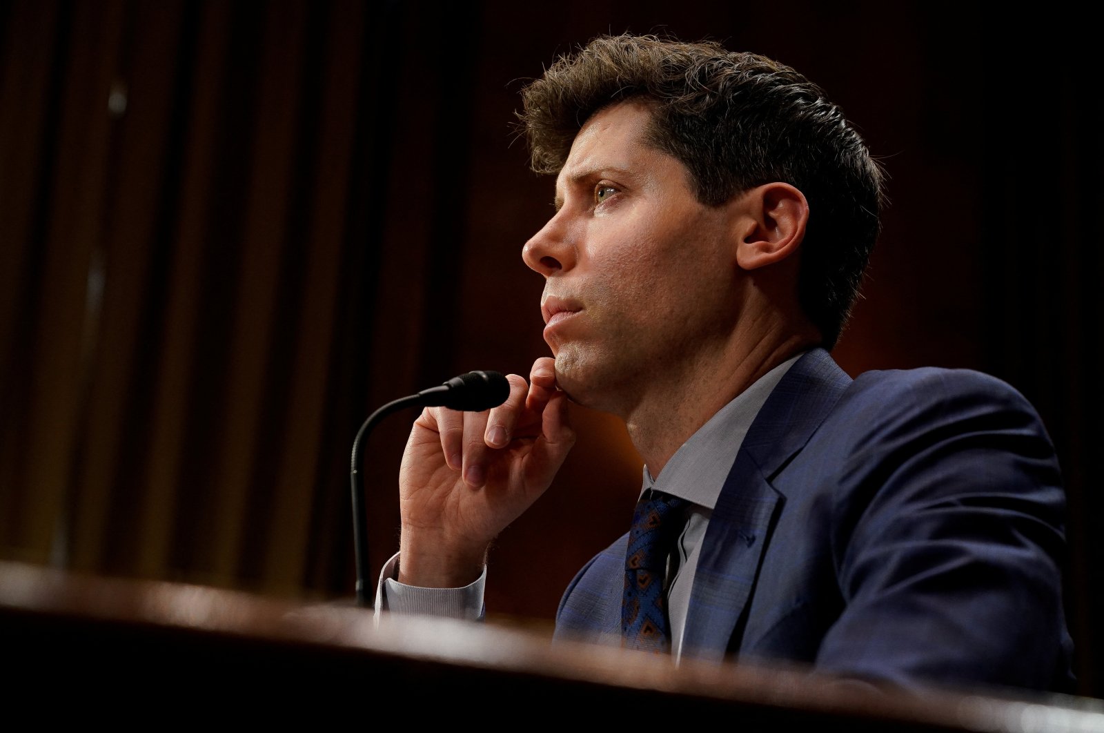 OpenAI CEO Sam Altman testifies before a Senate Judiciary Privacy, Technology and the Law Subcommittee hearing titled &quot;Oversight of A.I.: Rules for Artificial Intelligence&quot; on Capitol Hill in Washington, U.S., May 16, 2023. (Reuters Photo)