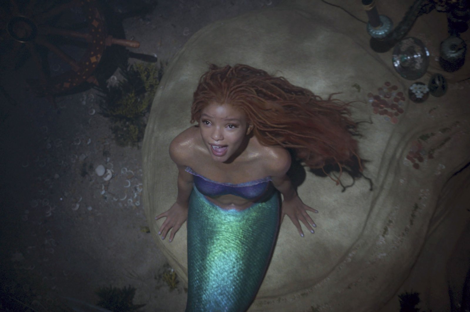 Halle Bailey as Ariel, in a scene from the film &quot;The Little Mermaid.&quot; (AP Photo)