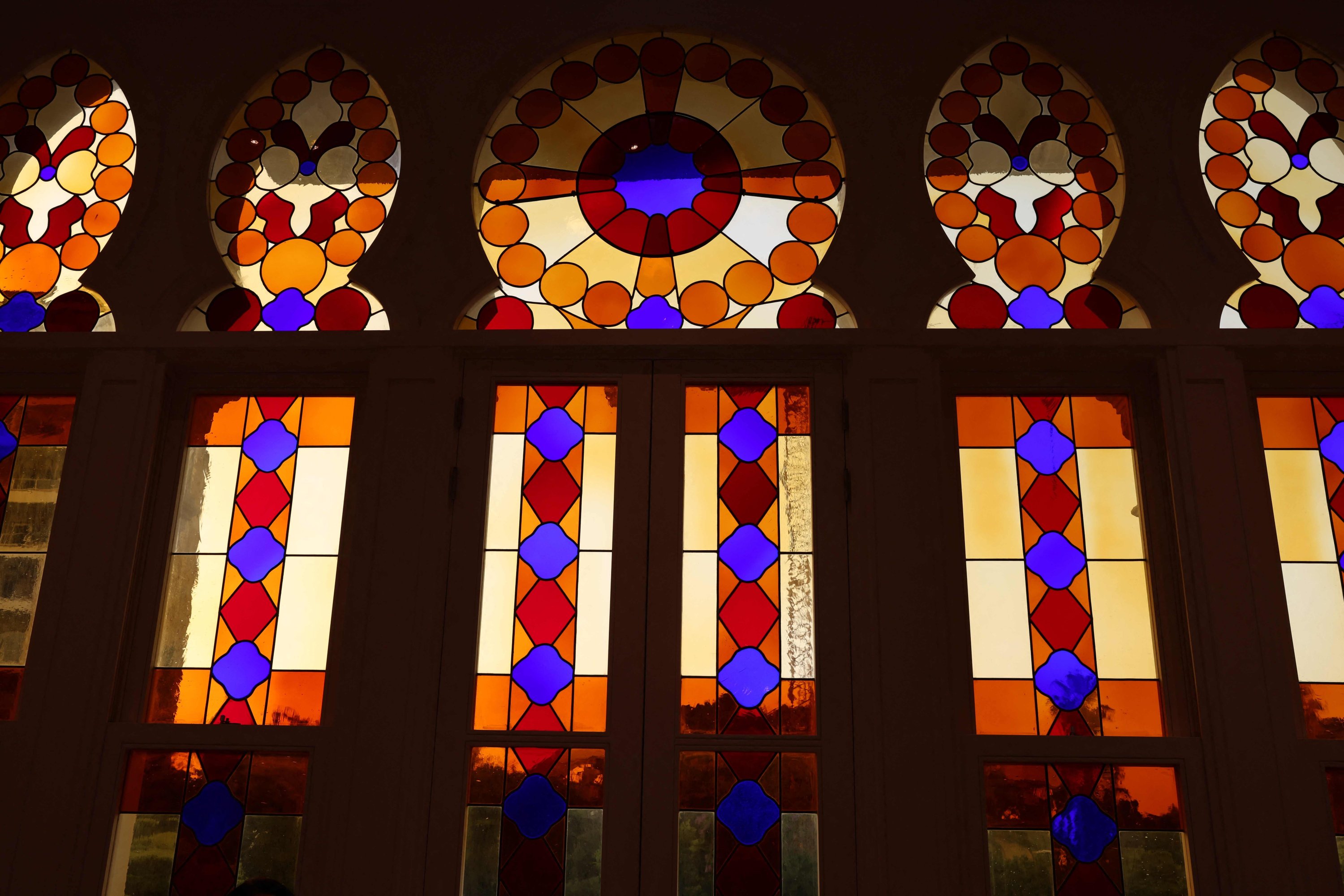 A picture shows the stained glass windows of the renovated Sursock Museum during its opening, Beirut, Lebanon May 26, 2023. (AFP Photo)