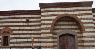 A view of 16th-century Gedik Ali Pasha Caravanserai, Alaşehir, Manisa, Türkiye, May 15, 2023. (Photo by Peter Dore)