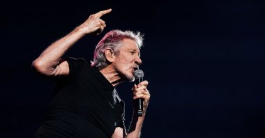 British musician Roger Waters performs a concert in the framework of his European tour "This Is Not A Drill" at Palau Sant Jordi in Barcelona, Spain, March 21, 2023. (EPA Photo)