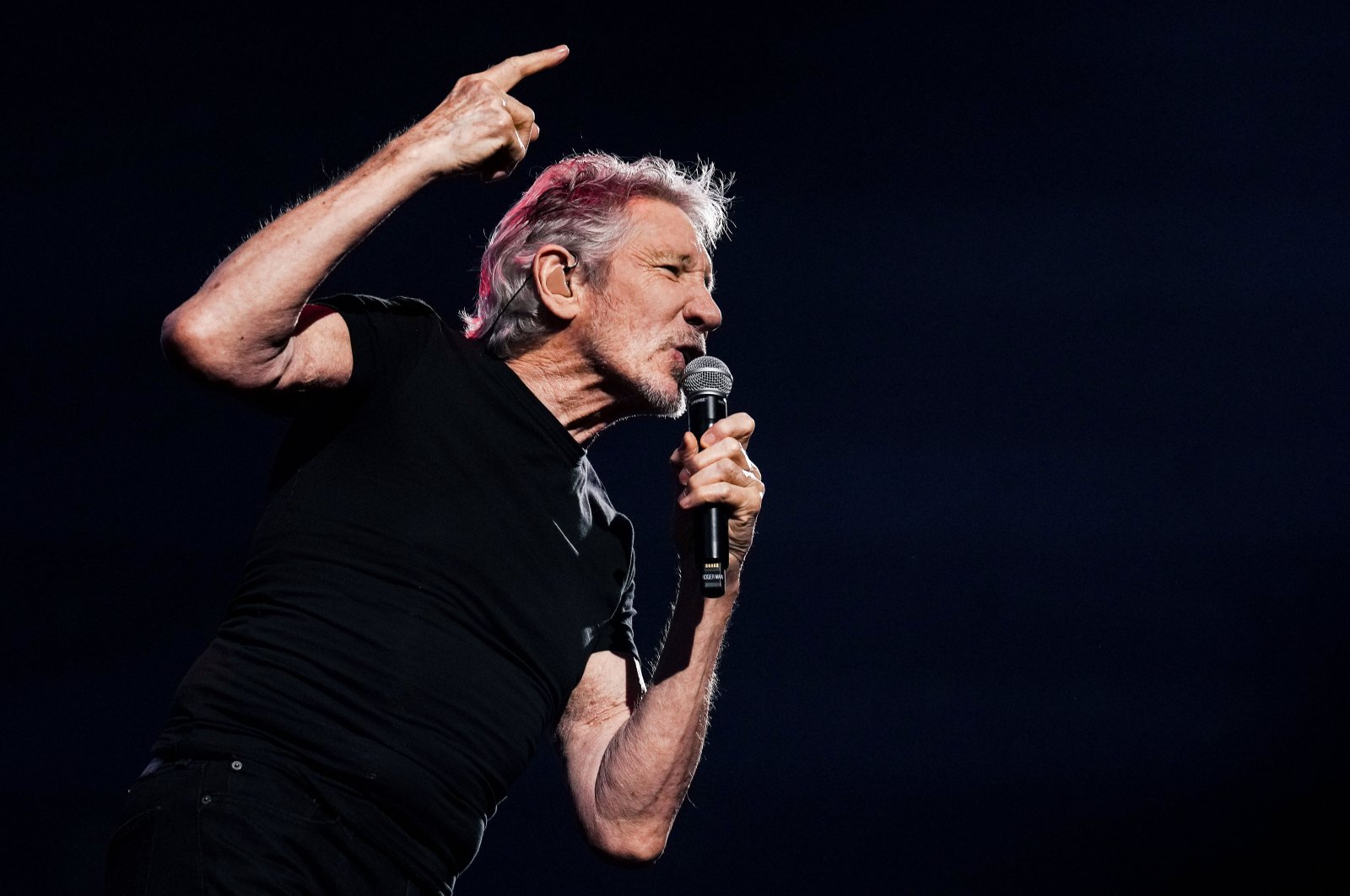 British musician Roger Waters performs a concert in the framework of his European tour &quot;This Is Not A Drill&quot; at Palau Sant Jordi in Barcelona, Spain, March 21, 2023. (EPA Photo)