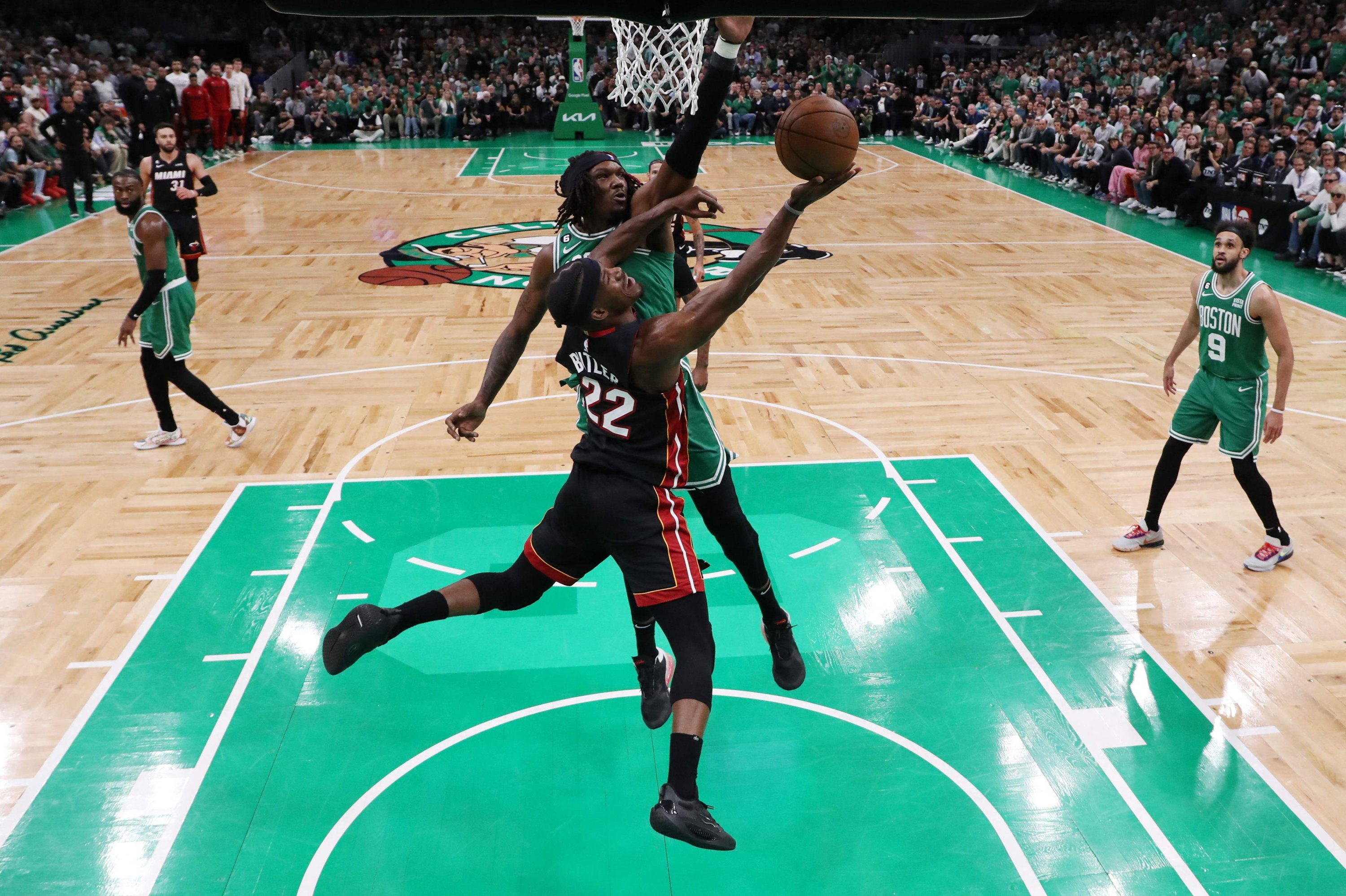 NBA playoffs: Miami Heat end Boston Celtics winning streak to book