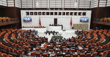 A general view of Parliament, in the capital Ankara, Türkiye, April 6, 2023. (AA Photo)
