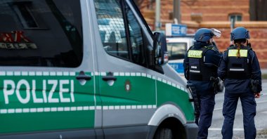 Police officers secure the area around a job center after an attack alarm was triggered according to police, in Berlin, Germany, Feb. 16, 2023. (Reuters File Photo)