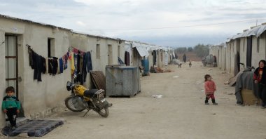 Internally displaced Syrian children are pictured at a camp, in northern Aleppo near the Syrian-Turkish border, Syria Feb. 17, 2021. (Reuters File Photo)