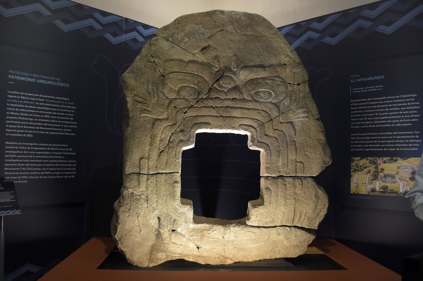 Artefak Olmec kuno ‘Earth Monster’ kembali ke Meksiko, akarnya