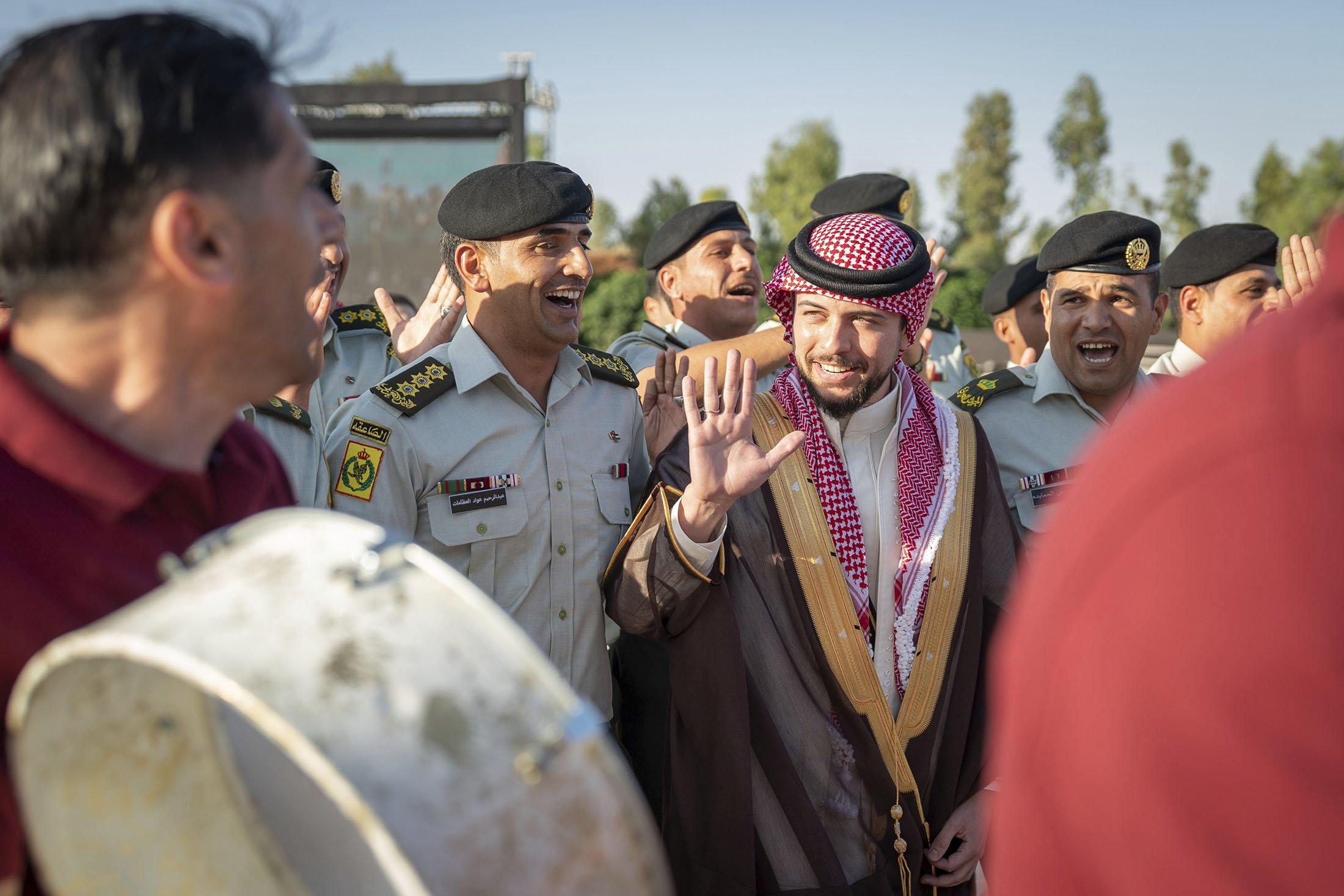 Putra Mahkota Hussein menghadiri perayaan di Amman, Yordania, 31 Mei 2023. (Foto AP)