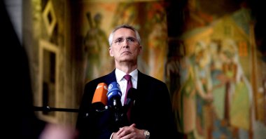 NATO Secretary-General Jens Stoltenberg arrives at NATO foreign ministers meeting, in Oslo, Norway, June 1, 2023. (Reuters Photo)