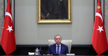 President Recep Tayyip Erdoğan convenes his Cabinet for the last time before he shapes the body after landmark presidential and parliamentary elections, in the capital Ankara, Türkiye, May 31, 2023. (AA Photo)