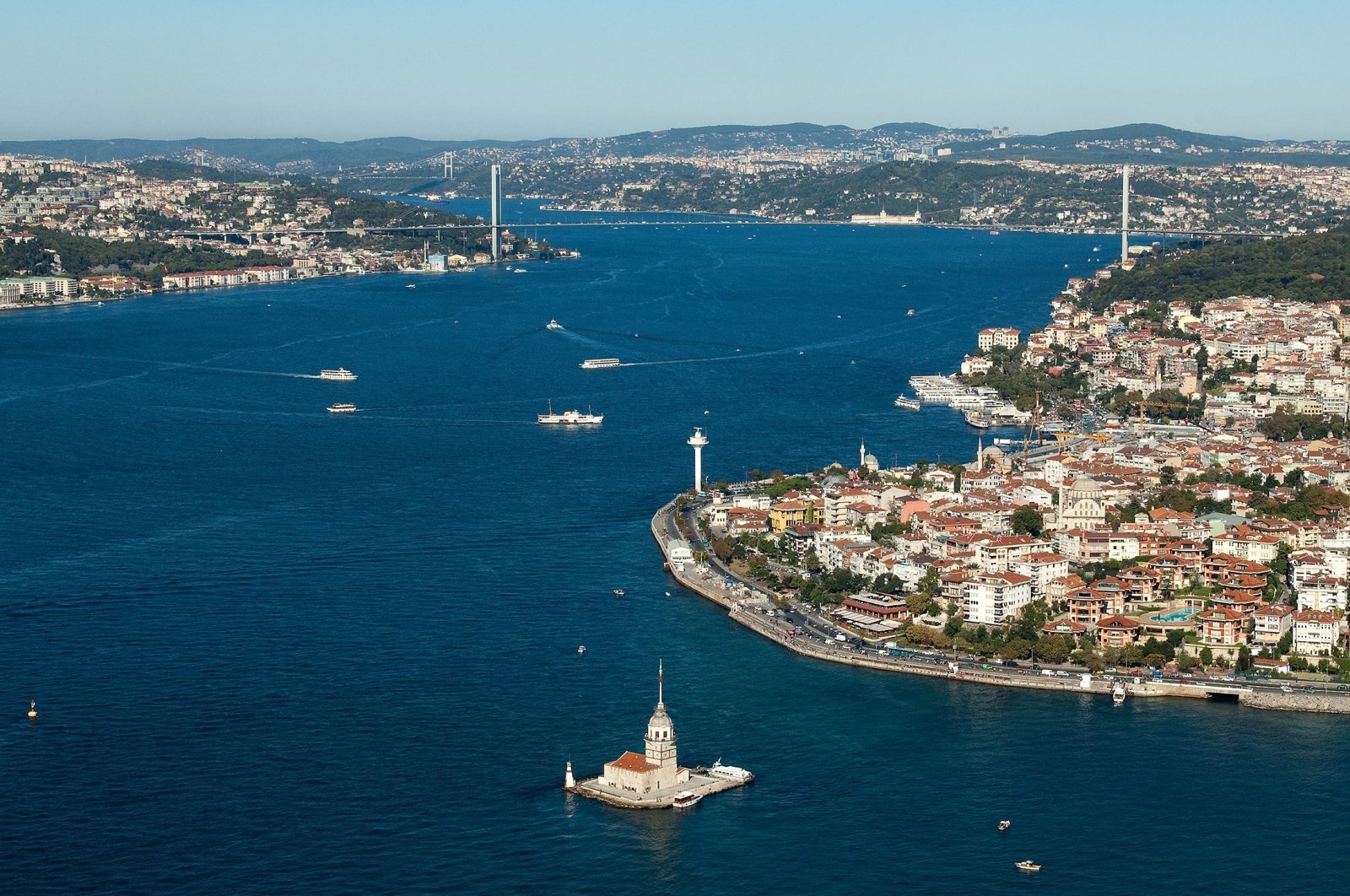 Bosporus continues to be a favorite waterway of domestic and foreign travelers, in Istanbul, Türkiye. (Shutterstock Photo)