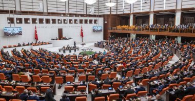 A general view of Parliament during the swearing-in ceremony, in the capital Ankara, Türkiye, June 2, 2023. (AA Photo)