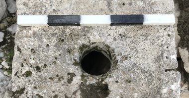 Ancient stone toilet seats, in the Old City, Jerusalem. (Photo courtesy of University of Cambridge)