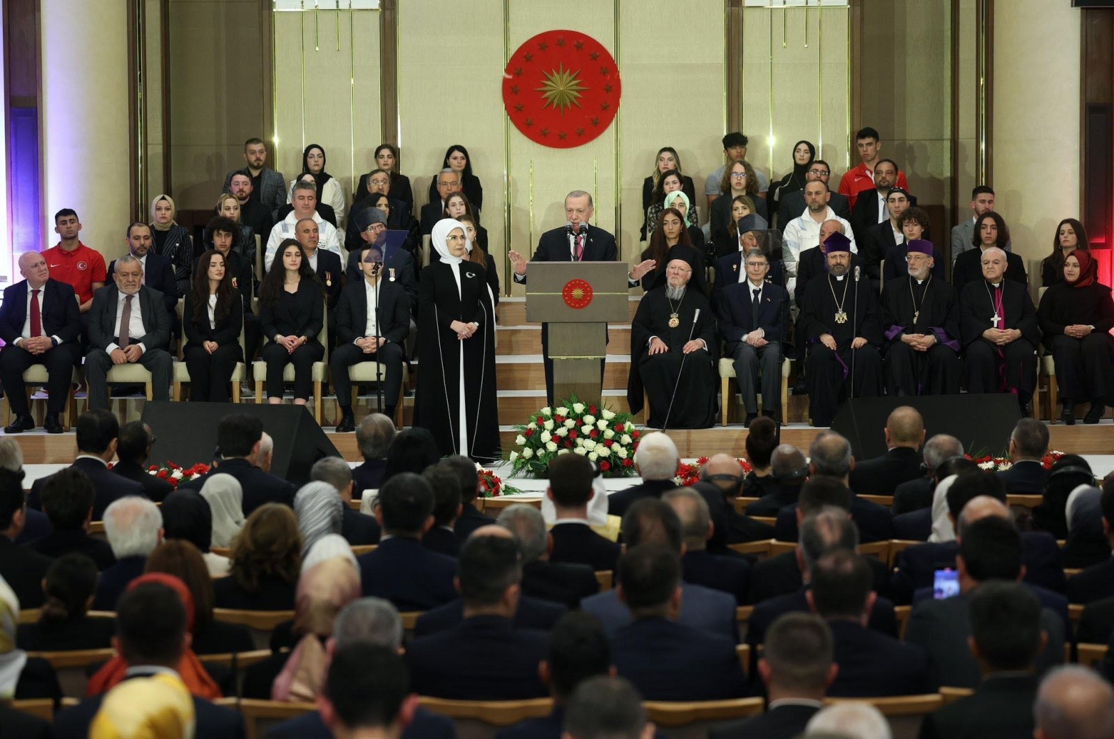 President Recep Tayyip Erdoğan speaks at the presidential inauguration ceremony at the Presidential Complex in Ankara, June 3, 2023. (DHA Photo)