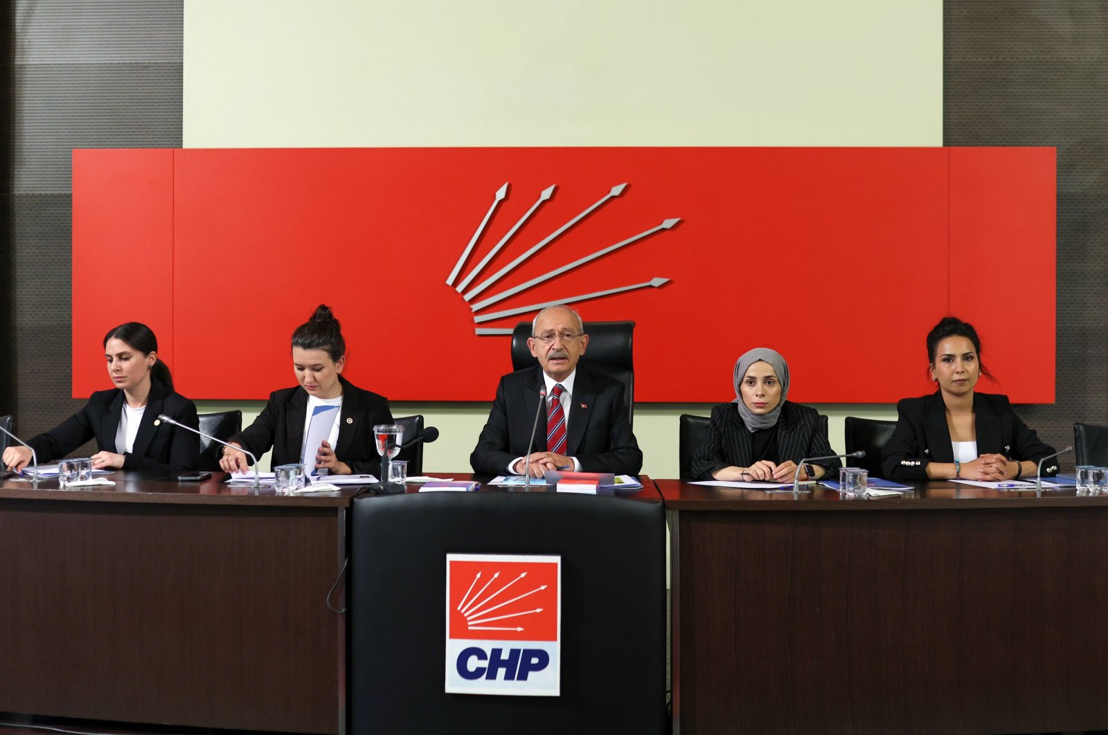 Chairperson Kemal Kılıçdaroğlu presides over a meeting of his Republican People&amp;#039;s Party (CHP) for analyzing the results of the May elections at the Turkish Parliament in the capital Ankara, Türkiye, June 3, 2023. (AA Photo)