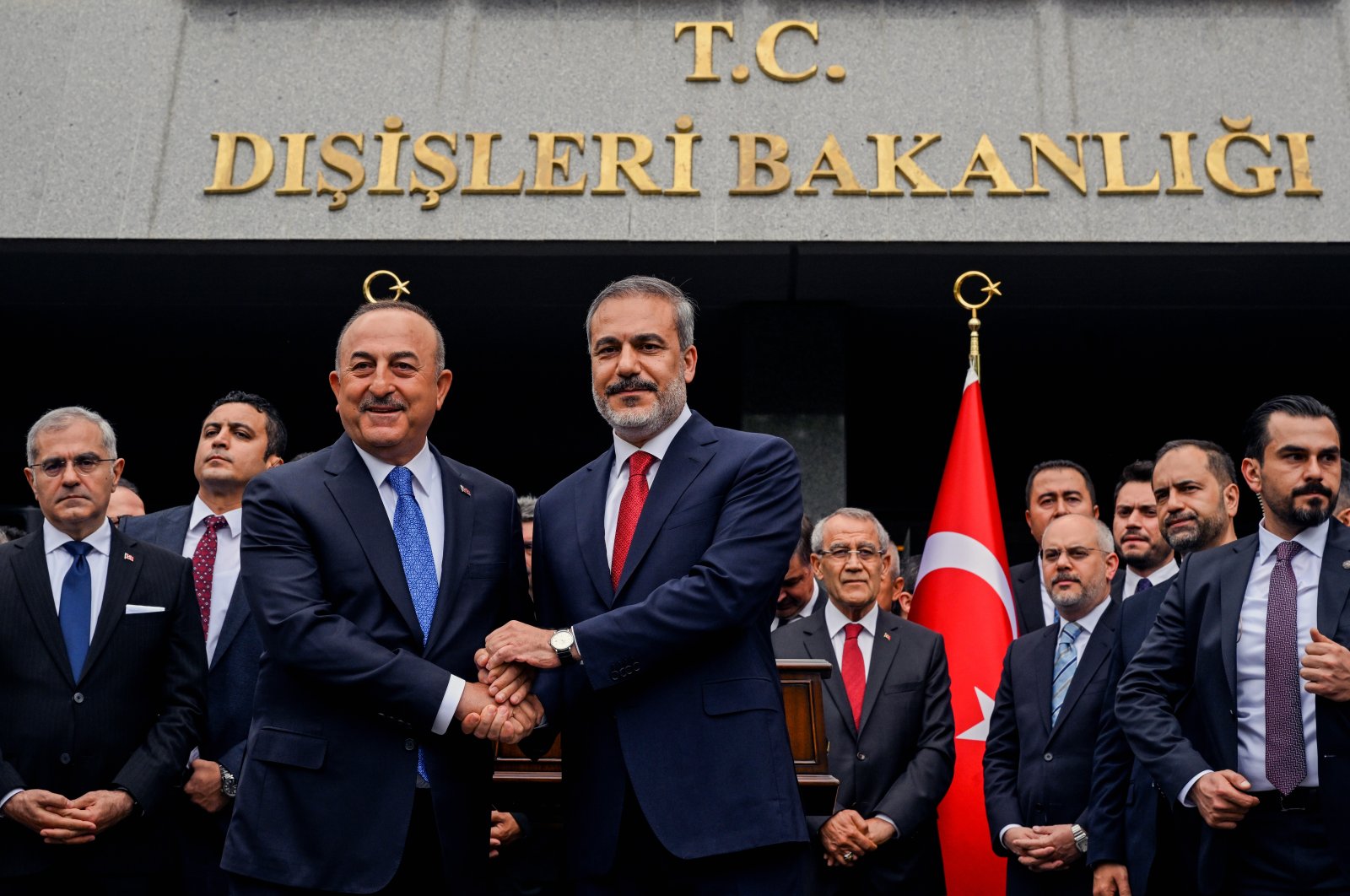 New Foreign Minister Hakan Fidan takes over the post from Mevlüt Çavuşoğlu in the capital Ankara, Türkiye, June 5, 2023 (AA Photo) 