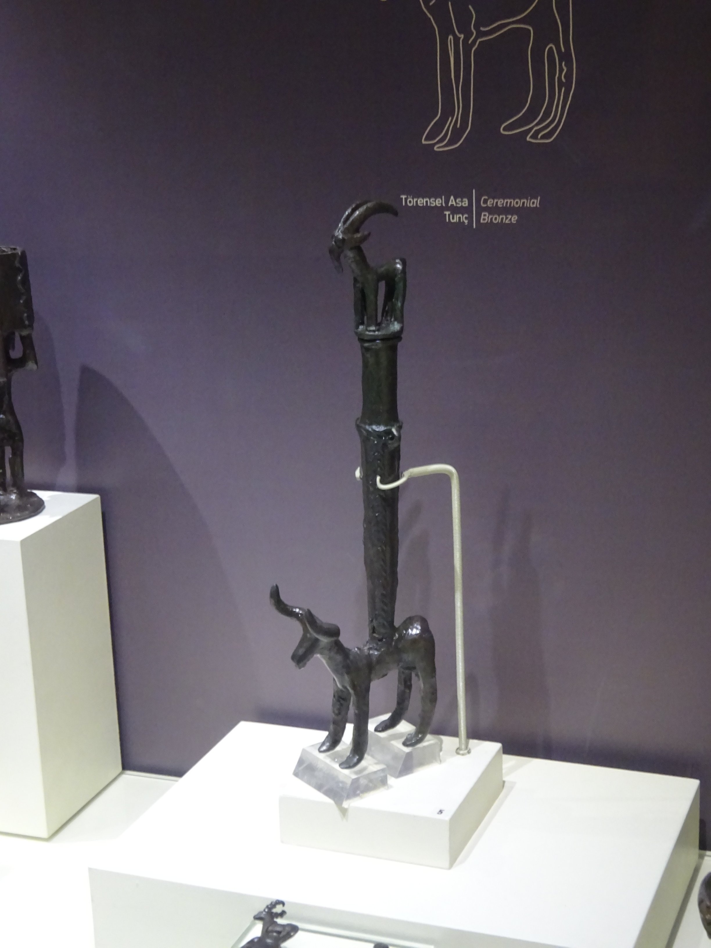 A ceremonial bronze displayed at the Batman Museum, Batman, Türkiye, May 26, 2023. (Photo by Peter Dore)