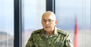 Gen. Musa Avsever speaks at an event in the capital Ankara, Türkiye, Oct. 27, 2021. (AA Photo) 