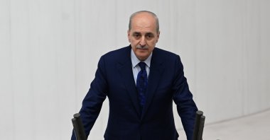 Numan Kurtulmuş speaks at a swearing-in ceremony at Parliament, in the capital Ankara, Türkiye, June 2, 2023. (AA Photo)