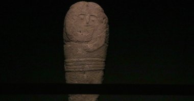 The &quot;stone father&quot; stela is to be displayed in Erzurum Museum, Erzurum, Türkiye, May 19, 2023. (AA Photo)