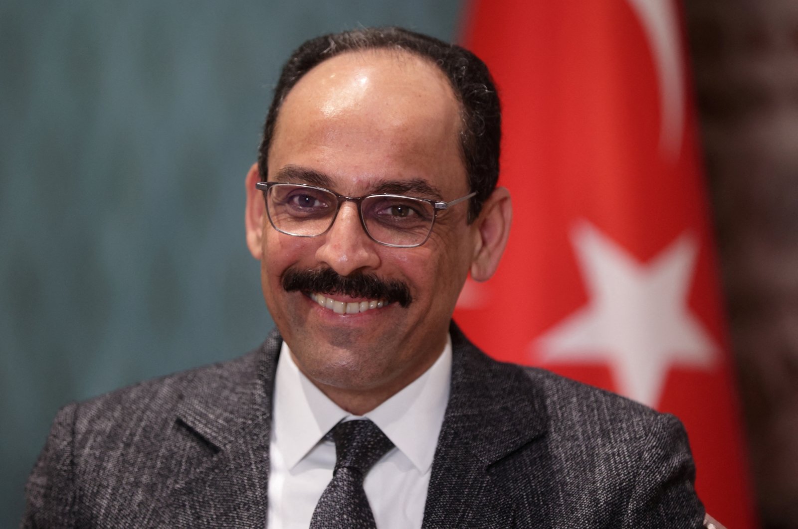 Ibrahim Kalin, President Recep Tayyip Erdoğan&#039;s spokesperson and chief foreign policy adviser, is pictured during an interview with Reuters in Istanbul, Türkiye, May 14, 2022. (Reuters Photo)