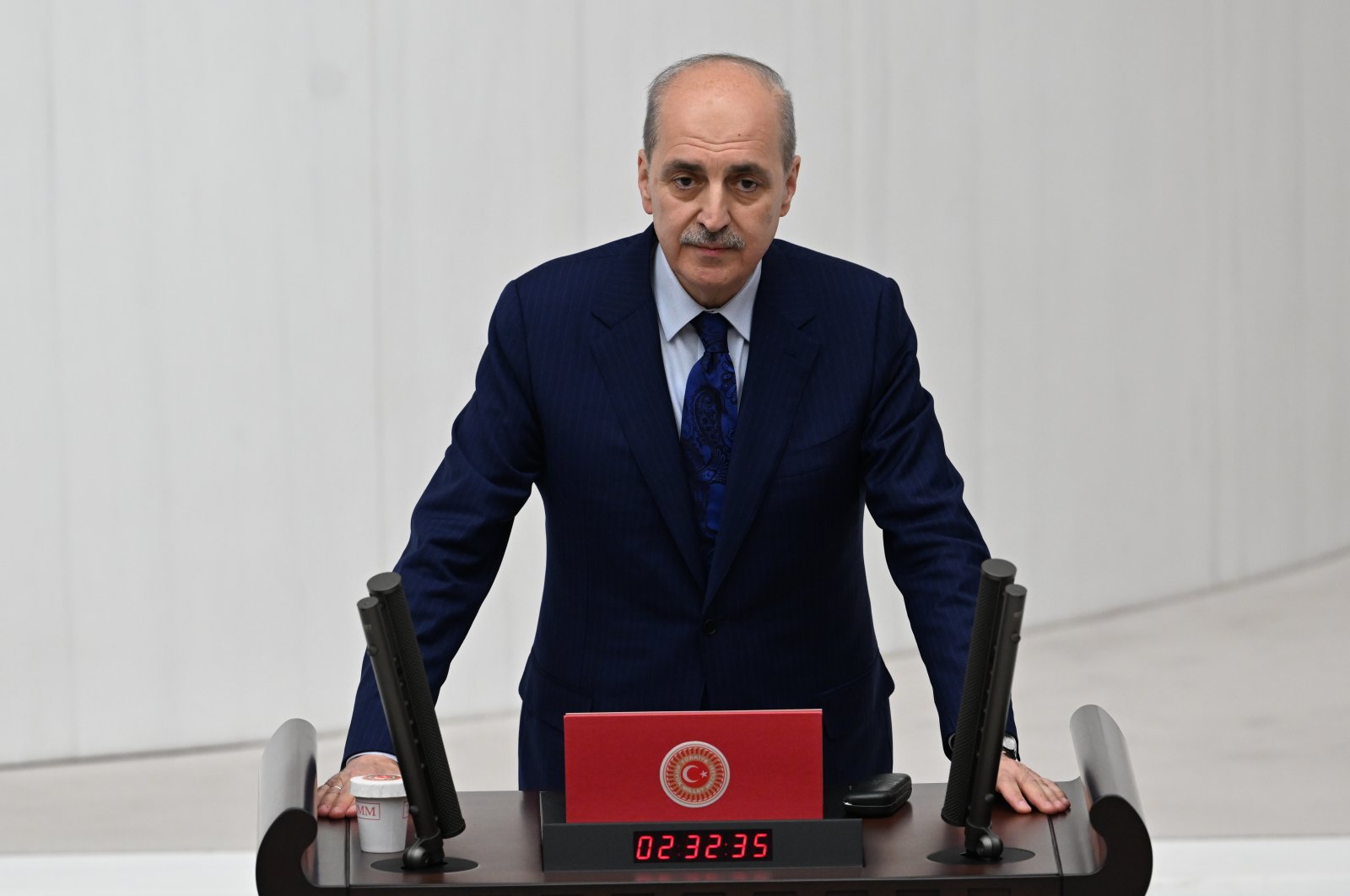Numan Kurtulmuş speaks at a swearing-in ceremony at Parliament, in the capital Ankara, Türkiye, June 2, 2023. (AA Photo)