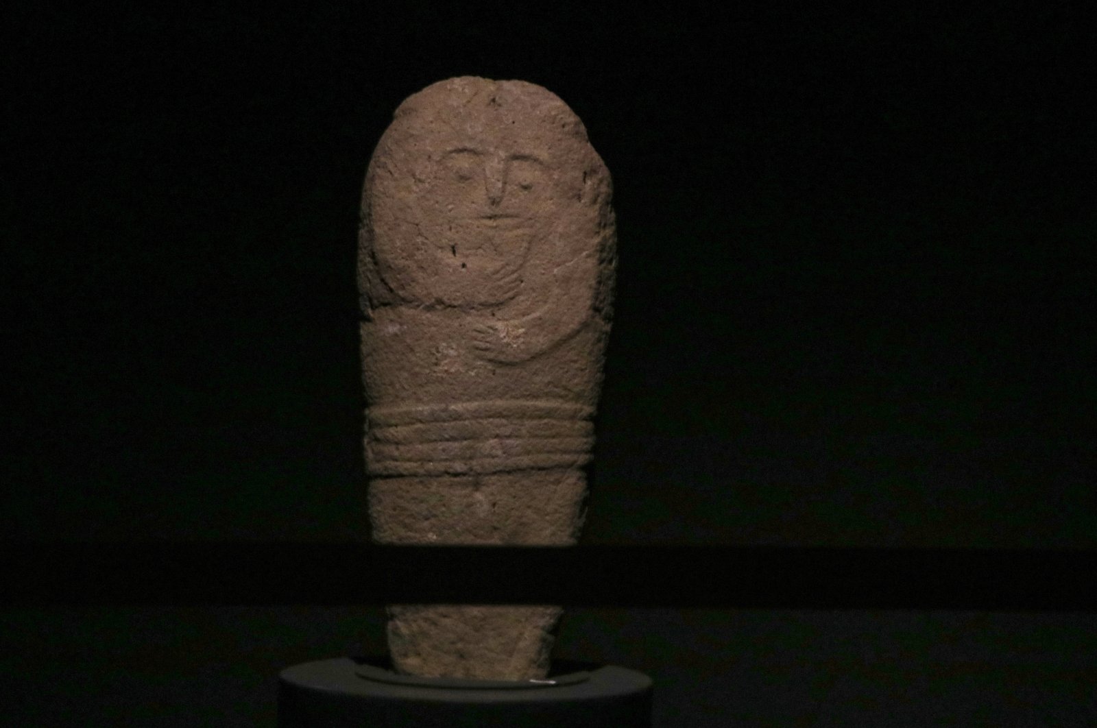 The &quot;stone father&quot; stela is to be displayed in Erzurum Museum, Erzurum, Türkiye, May 19, 2023. (AA Photo)