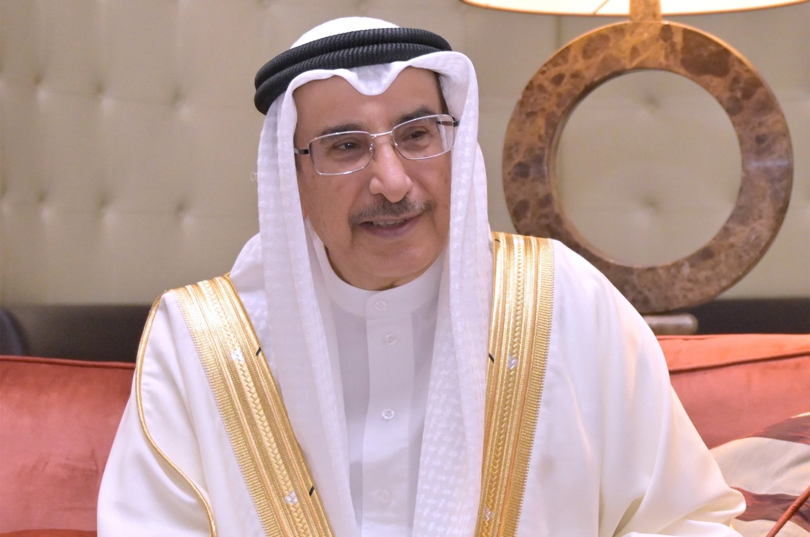 Bahrain&#039;s deputy prime minister Shaikh Khalid bin Abdullah al-Khalifa attends an interview, in Ankara, Türkiye, June 6, 2023. (AA Photo)