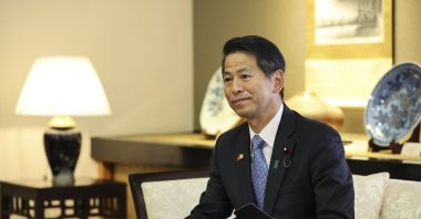 Yamada Kenji speaks at an interview in the capital Ankara, Türkiye, June 6, 2023. (AA Photo) 