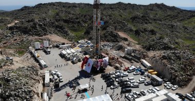 An oil well is seen in the region of Gabar Mountain in Şırnak province, southeastern Türkiye, May 4, 2023. (IHA Photo)