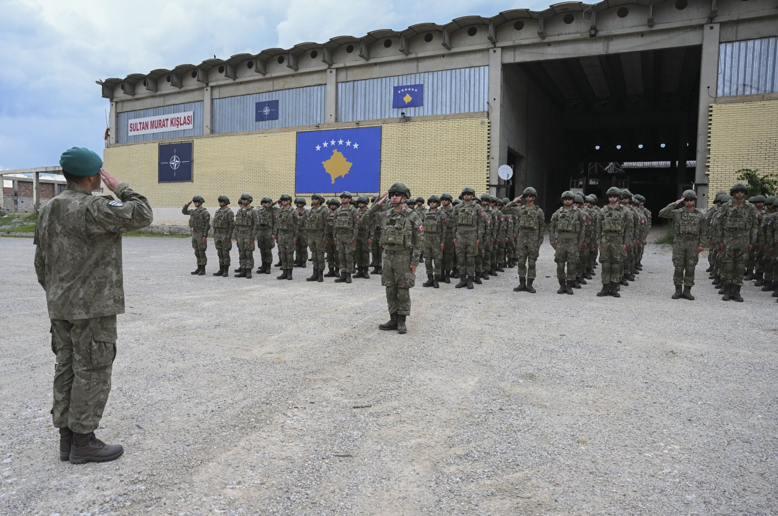 Soldiers at the Turkish barracks in Prizren, Kosovo, June 7, 2023. (AA Photo) 