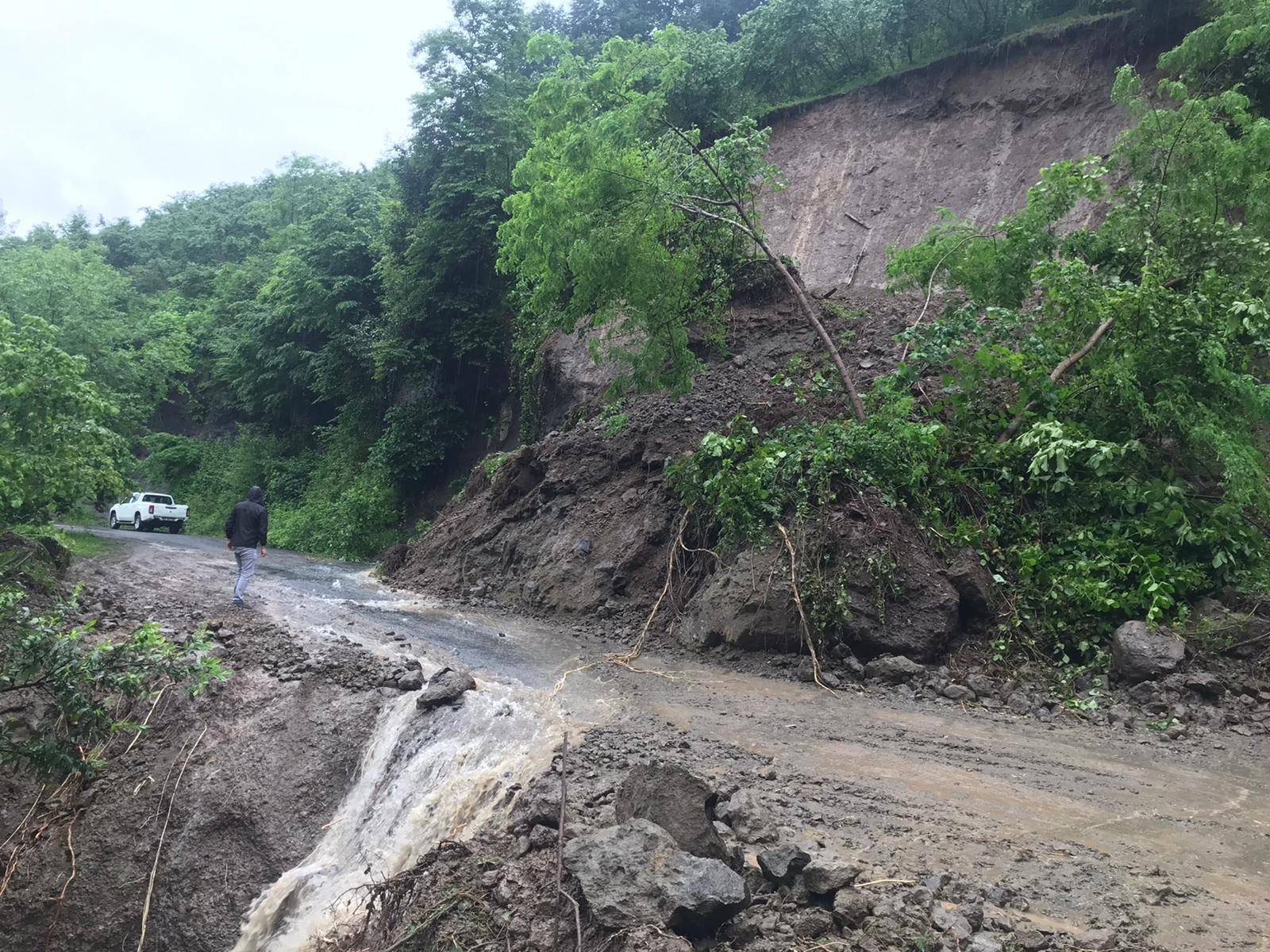 A general view of a landslide in Ordu province, northern Türkiye, June 8, 2023. (DHA Photo)