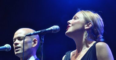 Jazz band Pink Martini performs live at the Sports Hall of Cluj, Romania, May 29, 2012. (Shutterstock Photo)