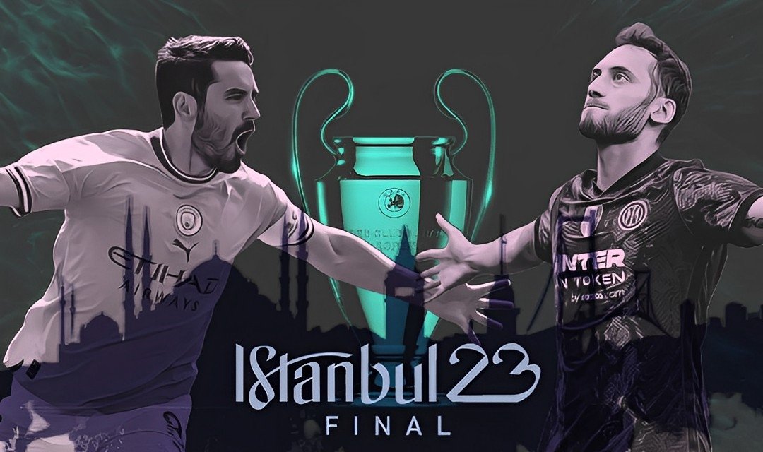 The illustration shows Manchester City&#039;s İlkay Gündoğan (L) and Inter Milan&#039;s Hakan Çalhanoğlu. (Illustration by Kelvin Ndunga)