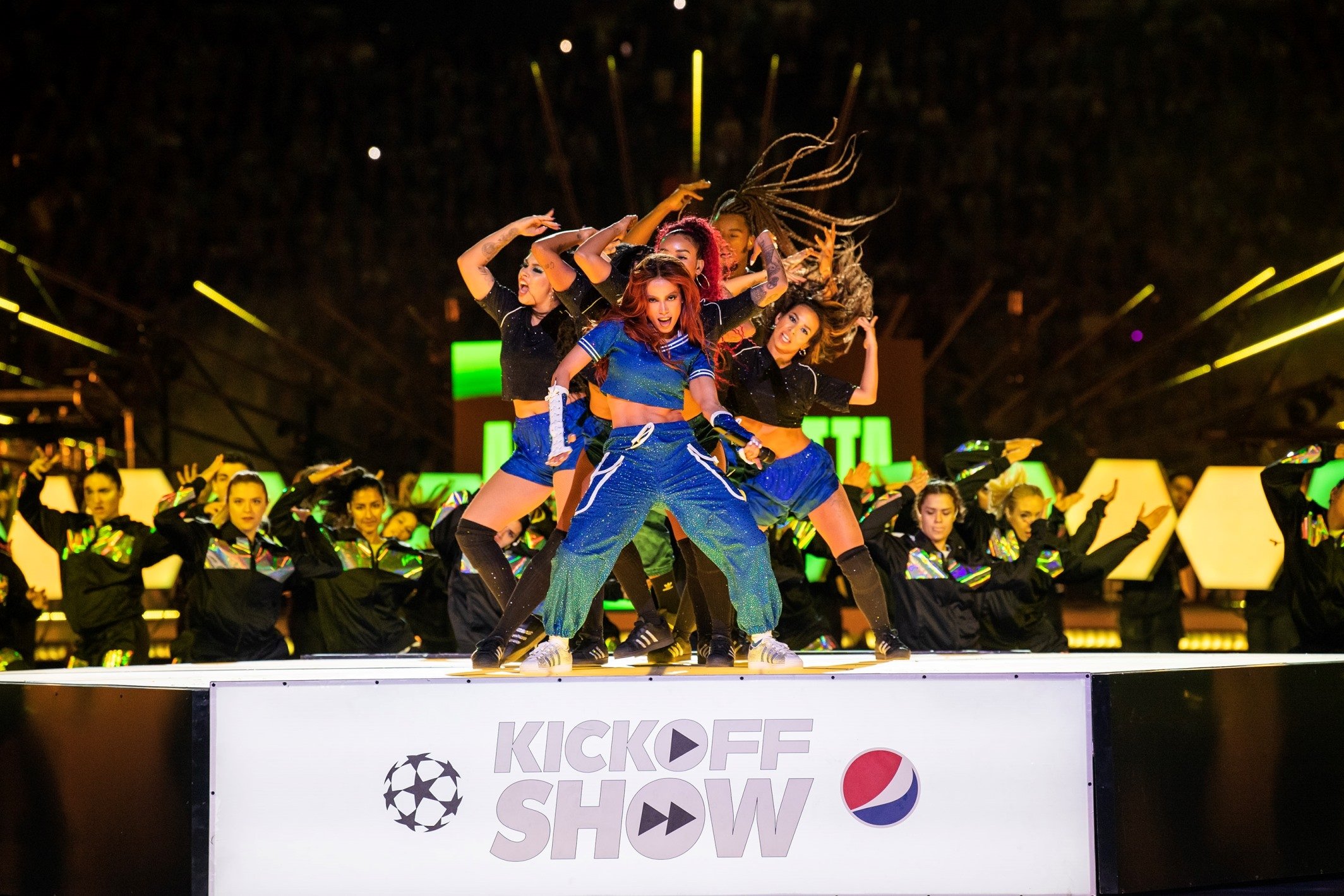 Anitta tampil dalam Pepsi Kickoff Show, Istanbul, Türkiye, 10 Juni 2023. (Foto oleh Sonat Bahar)