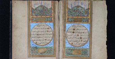 Historical books and manuscripts are being restored at the Bindery in the Nation's Library after undergoing meticulous restoration using special techniques, Ankara, Türkiye, June 11, 2023. (AA Photo)